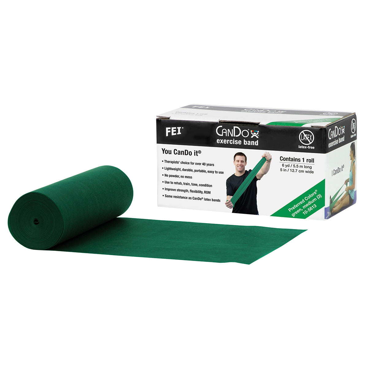CanDo Latex-Free Exercise Band Rolls Cases