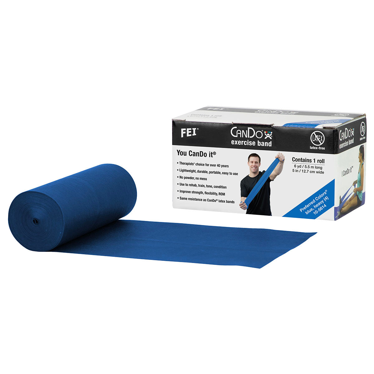 CanDo Latex-Free Exercise Band Rolls Cases