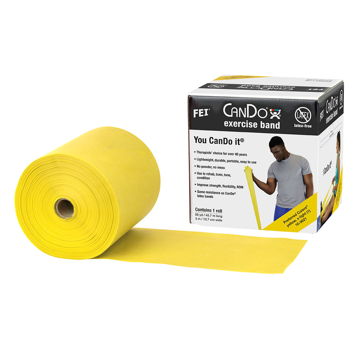 CanDo Latex-Free Exercise Band Rolls Cases