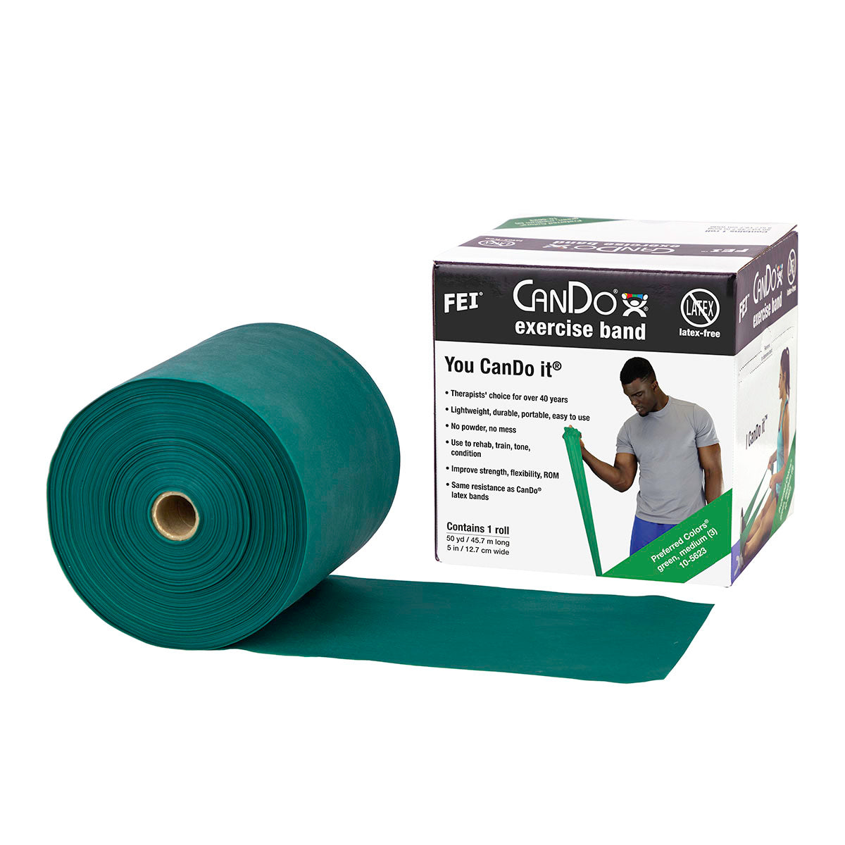 CanDo Latex-Free Exercise Band Rolls Cases