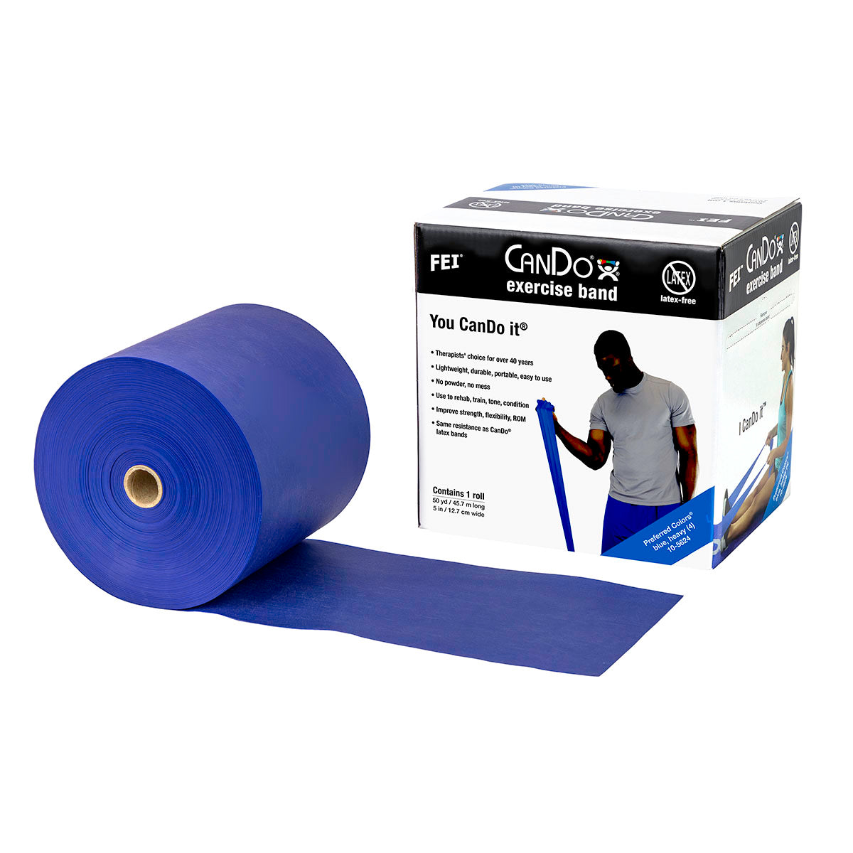 CanDo Latex-Free Exercise Band Rolls Cases