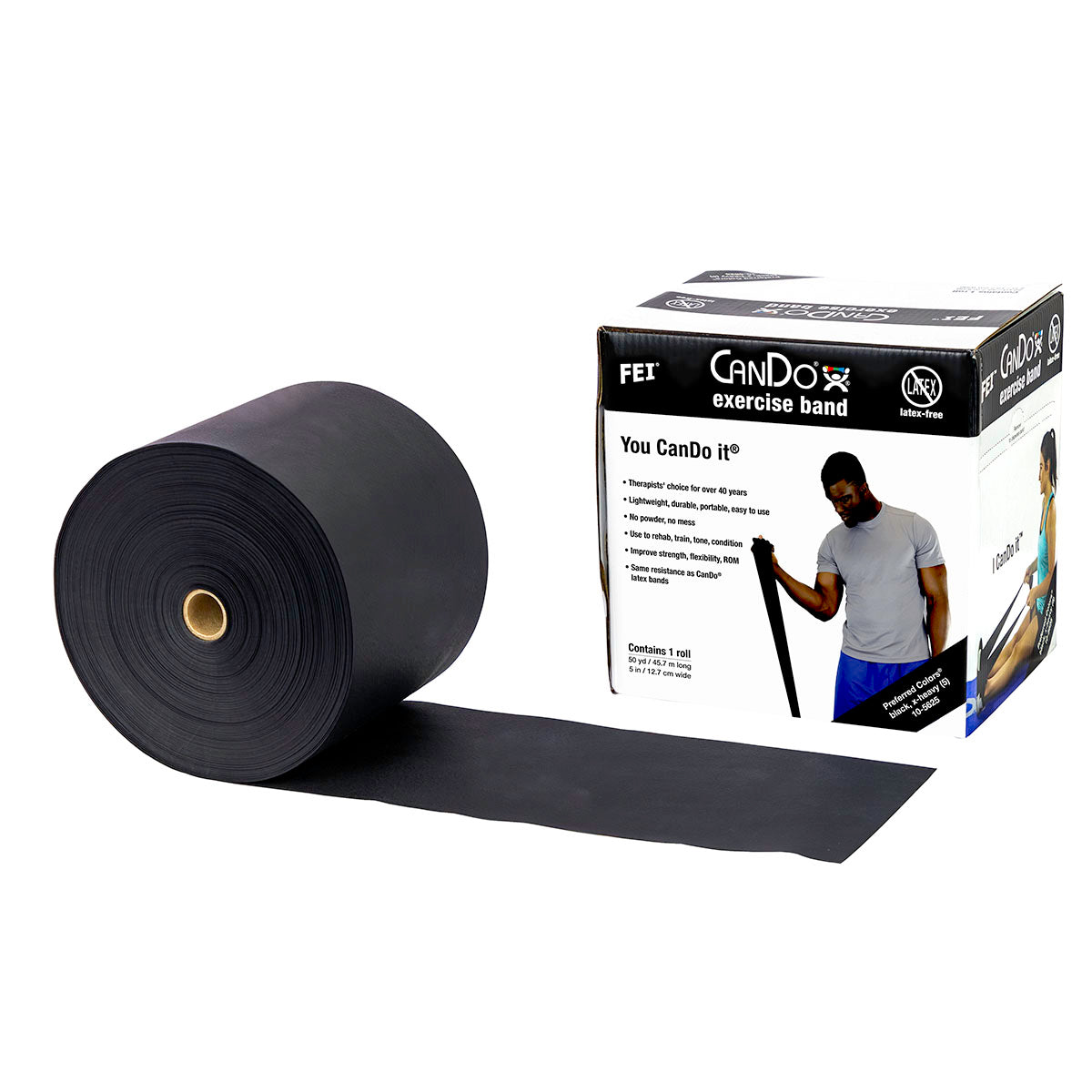 CanDo Latex-Free Exercise Band Rolls Cases